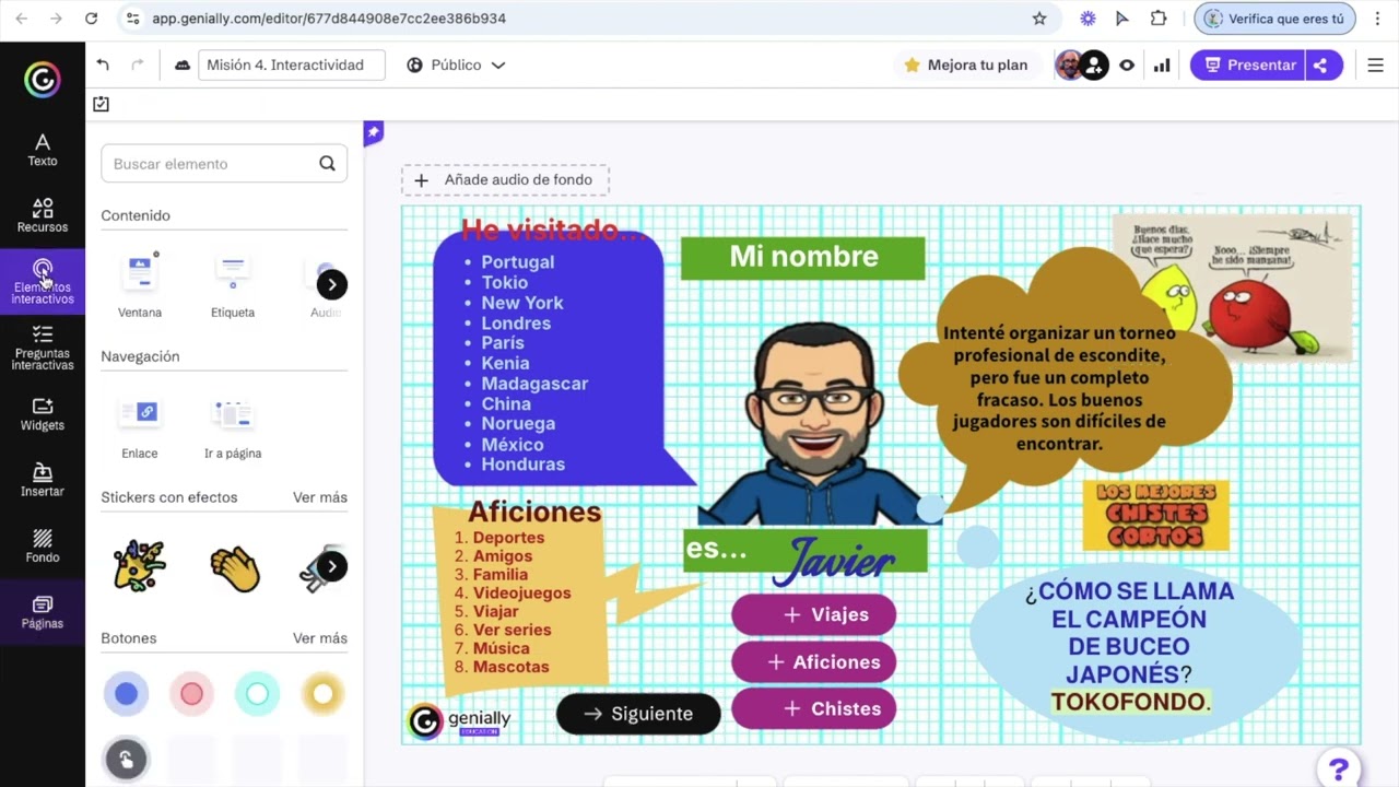 Genially. Misión 4. Parte 1