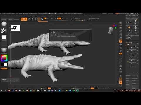 Crocogator Student Work Progress Review - Zbrush 2021.6.6