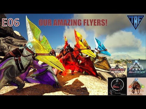 Taming our new Air Squad!  Ark Survival Evolved - AG Reborn - Reclamation - Steampunk - Callabus E06
