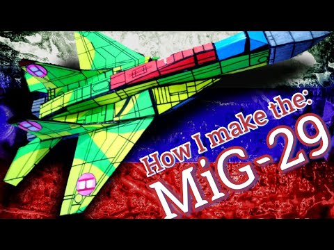 AirCrafting: How I make the MiG-29 'Fulcrum' 😃✏️✂️