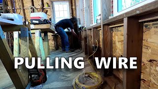 Pulling Wire in the Breezeway Project