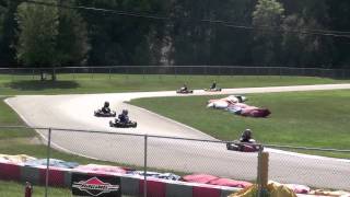 preview picture of video 'Austin Kendig: MWSS Kid Kart Feature at Badger Raceway, August 6, 2011'