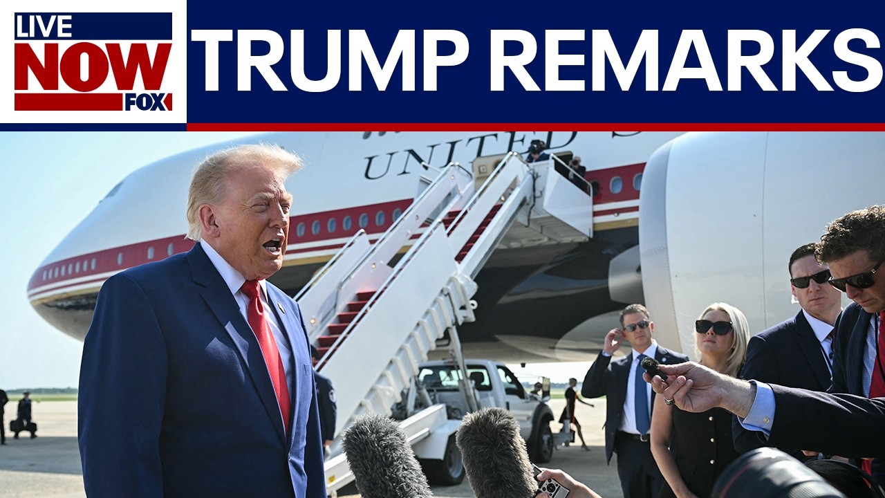 President Trump speaks to reporters ahead of dignified transfer