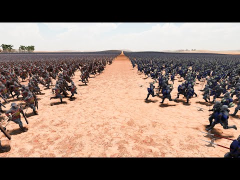 300.000 MEDIEVAL FRENCH ARMY vs 300.000 MEDIEVAL ENGLAND ARMY | Ultimate Epic Battle Simulator 2