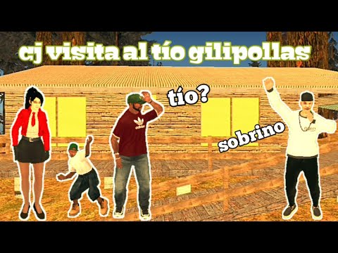 CJ and his family visit the idiot uncle / GTA San Andreas Loquendo