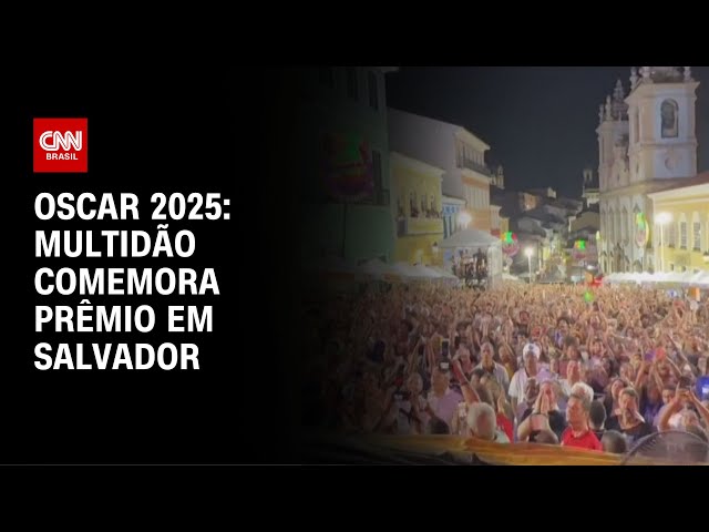 Multidão comemora Oscar no Pelourinho em Salvador | LIVE CNN