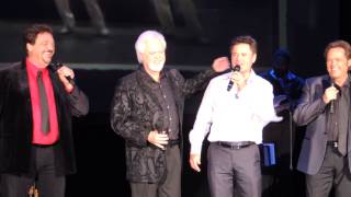 The Osmonds. Donny Osmond sings with Merrill, Jimmy and Jay at The Orleans Las Vegas. April 12, 2015