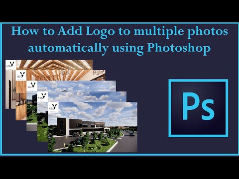 How to Add Logo to multiple photos automatically using Photoshop