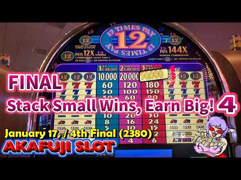 Stack Small Wins, Earn Big! ④ FINAL/ Old School Slot/ 12 Times Pay 7s Slot 3 Reels