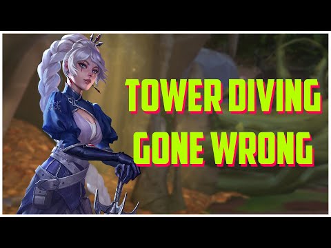 TOWER DIVING GONE WRONG - FREYA RANKED SMITE S8