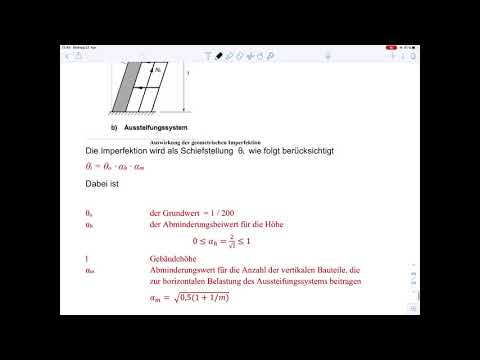 Massivbau 3 – Beispiel 13 Aussteifung