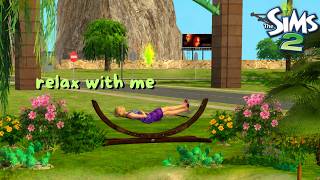 nostalgic sims 1 music for a lazy, sun-drenched afternoon 🌿 sims 2 summer garden | unwind & relax 🌿