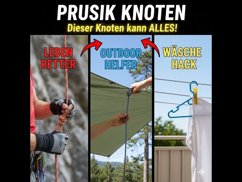 This knot can save YOUR LIFE... and hang up your laundry! | Prusik Instructions
