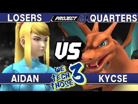 Project M - Aidan (Zero Suit Samus) vs Kycse (Charizard) - We Tech Those 3 Losers Quarters