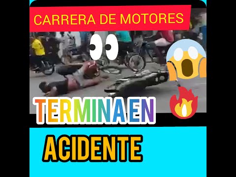 CARRERA DE MOTORES TERMINA EN APARATOSO ACCIDENTE ❎MUERTE SOBRE RUEDAS/velocidad de  moto en carrera