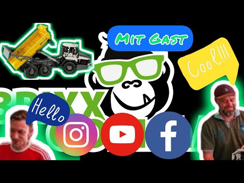 Heute mit Gast und dem CaDA Articulated Dump Truck C61054W