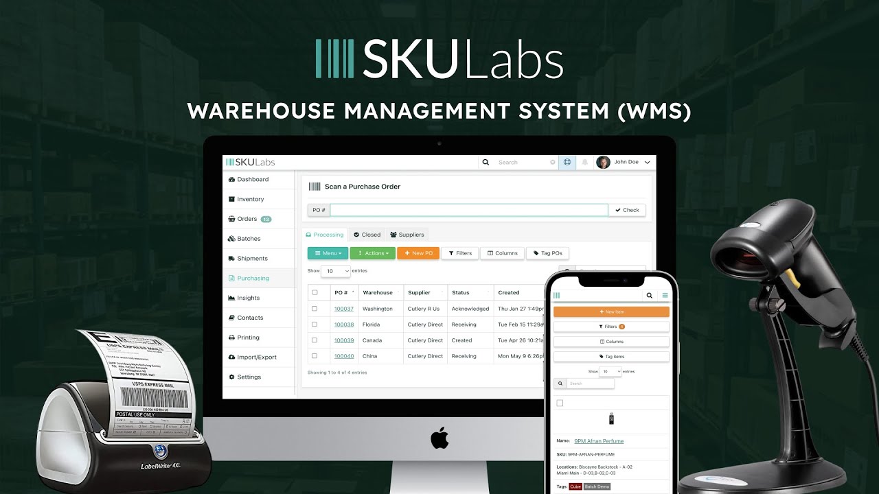 SKULabs Inventory and Shipping Demo