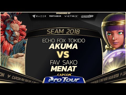 Echo Fox Tokido (Akuma) vs FAV Sako (Menat) -  SEA Major 2018 Day 1 Top 8 - CPT 2018