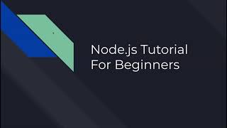 Download the video "Node Tutorial For Beginners"