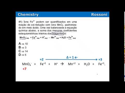 Acafe 2015 1 Medicina - Q41 Balanceamento por redox
