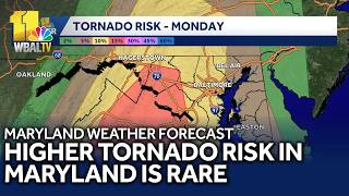 Severe storms possible Monday across Maryland