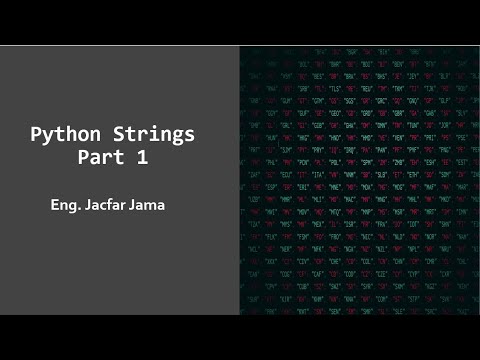 Python Strings 01 Somali