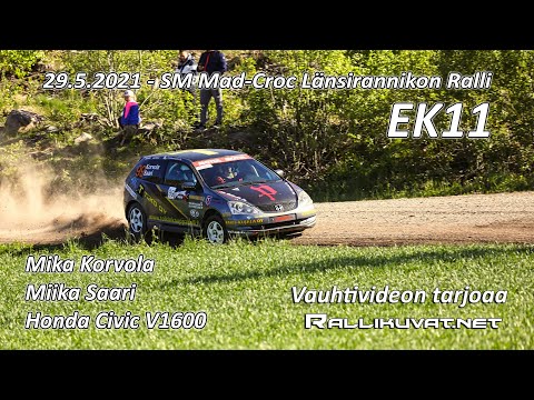 29.5.2021 - SM Mad-Croc Länsirannikon Ralli, EK11