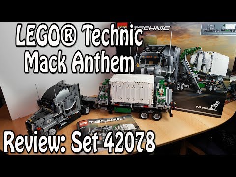 Review LEGO Mack Anthem Truck (Technic Set 42078: deutsch 4K)