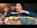 ENG SUB Red Banded Lobster Raw Shrimp Party Time Mukbang ASMR Korean Real Sound Eating
