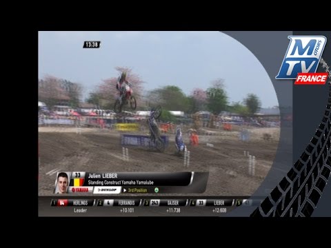 MX2 - Chute Julien Lieber dans le GP de Thaïlande