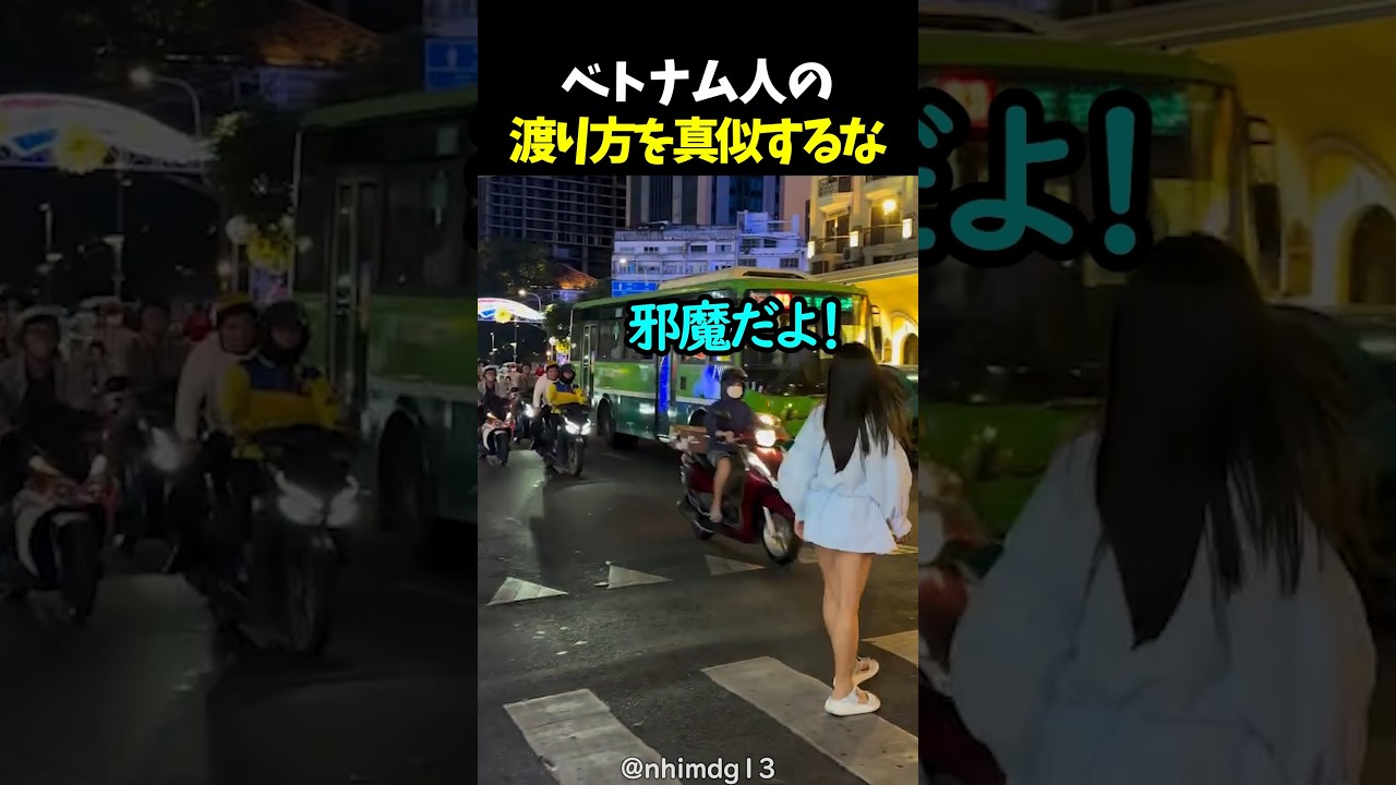 ベトナム人の渡り方を真似するな