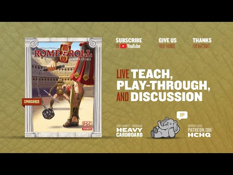 Rome & Roll Gladiators - 2p Teaching & Play-through by Heavy Cardboard