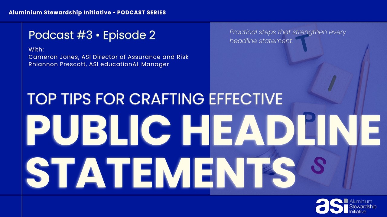 ASI Podcast #3.2: TOP TIPS for Crafting Effective Public Headline Statements