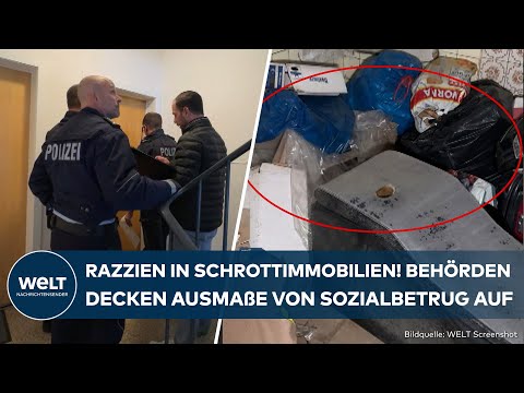 KAMPF GEGEN SOZIALBETRUG: Razzien in Schrottimmobilien! Opfer von Kriminellen leben in Verwahrlosung