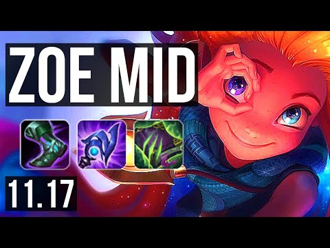 ZOE vs AZIR (MID) | 71% winrate, 7/1/6, Godlike | KR Grandmaster | v11.17