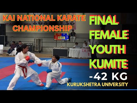 FINAL FEMALE KUMITE | YOUTH GIRLS -42 KG | KAI NATIONAL KARATE CHAMPIONSHIP 2025 | KARATE KUMITE