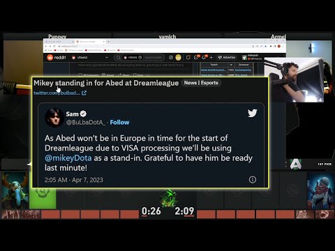 Mikey standing in for Abed at Million Dollar Dreamleague 19