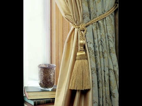 How to tie a tassel in curtains