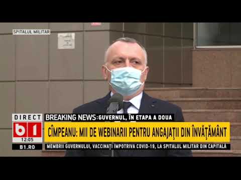 STIRI B1 ORA 12.00 DIN 20 IAN 2021 - IMAGINI - TOTI MEMBRII CABINETULUI CITU S-AU VACCINAT