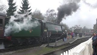 preview picture of video 'Churnet Valley Railway Winter Gala - 34007 Wadebridge - 23/02/14'