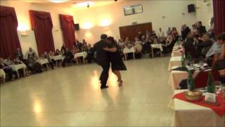 MARIA DEL CARMEN ROMERO Y JORGE DANIEL DISPARI BAILANDO LA MILONGA PETROLEO EN "VIDA MIA"