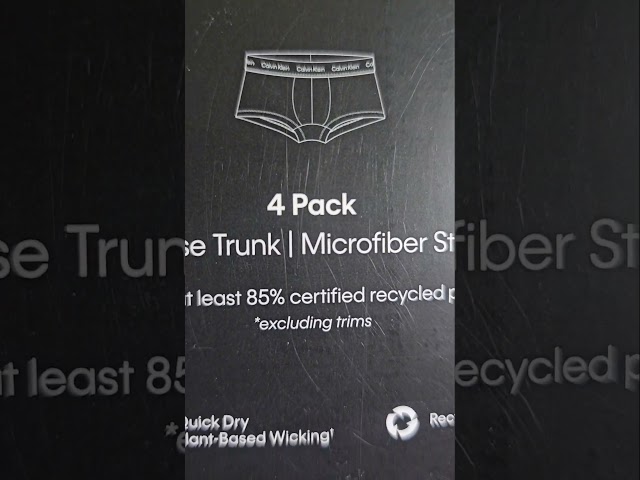 Vídeo relacionado con Calvin Klein Calzoncillos bóxer Hombre Pack de 3 Low Rise Trunks Ropa Interior, Multicolor (Black/Blueshadow/Cobaltwater DTM WB), M