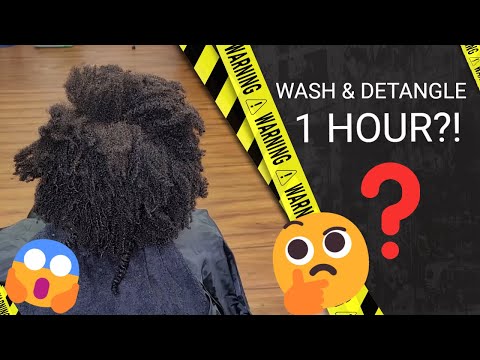 Can I Shampoo & Detangle TANGLED COILY Natural Hair In...