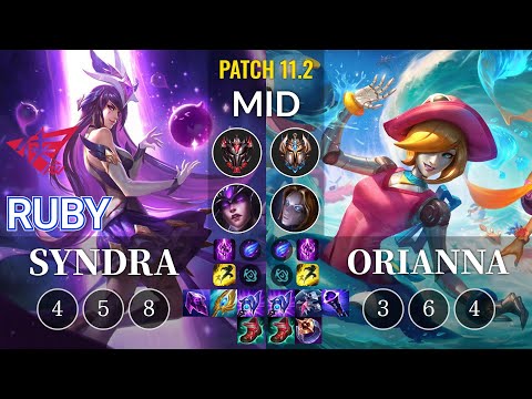 RW Ruby Syndra vs Orianna Mid - KR Patch 11.2