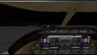 FSX Steam Edition: Night Approach to Nice Cote d'Azure (LFMN)