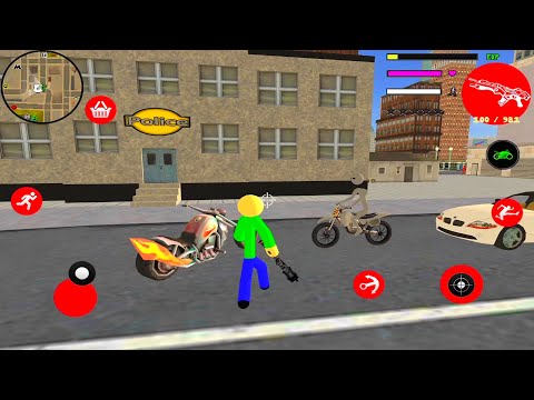 Please Arrest Baldi Stickman Rope Hero Vice Town: Escape From Prison