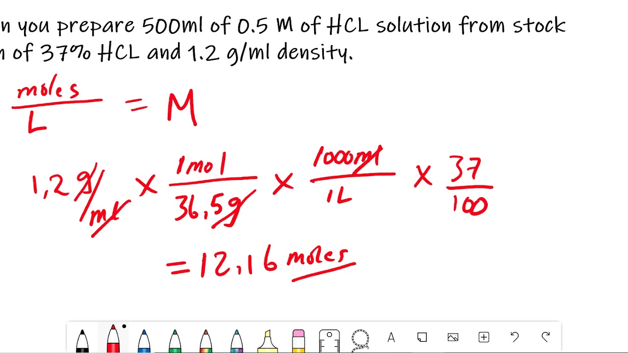 Part 1. Preparation of solutions . density to concentration or molarity. Acid to water