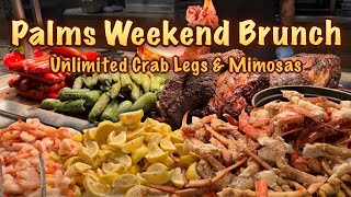 Unlimited CRAB LEGS & MIMOSAS | Champagne Brunch Buffet | Palms Hotel Las Vegas