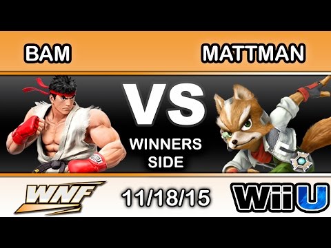 WNF S4E5 – DP | BAM (RYU) Vs. Mattman (Fox) Winners Side - Smash Wii U