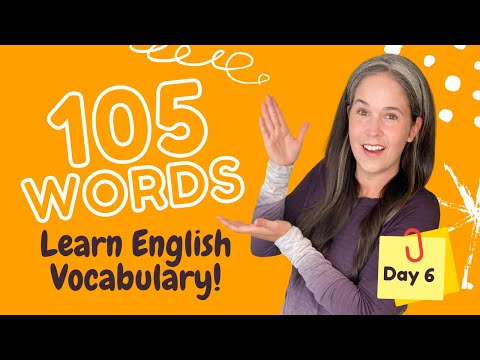 LEARN 105 ENGLISH VOCABULARY WORDS | DAY 6